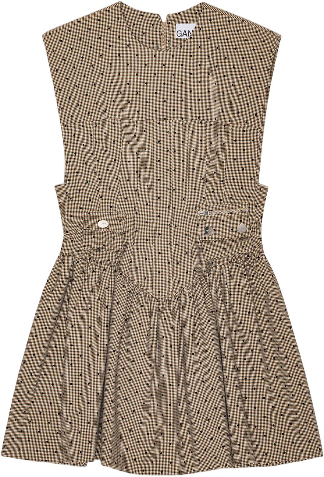 Flock Check Suiting Corset Mini Dre