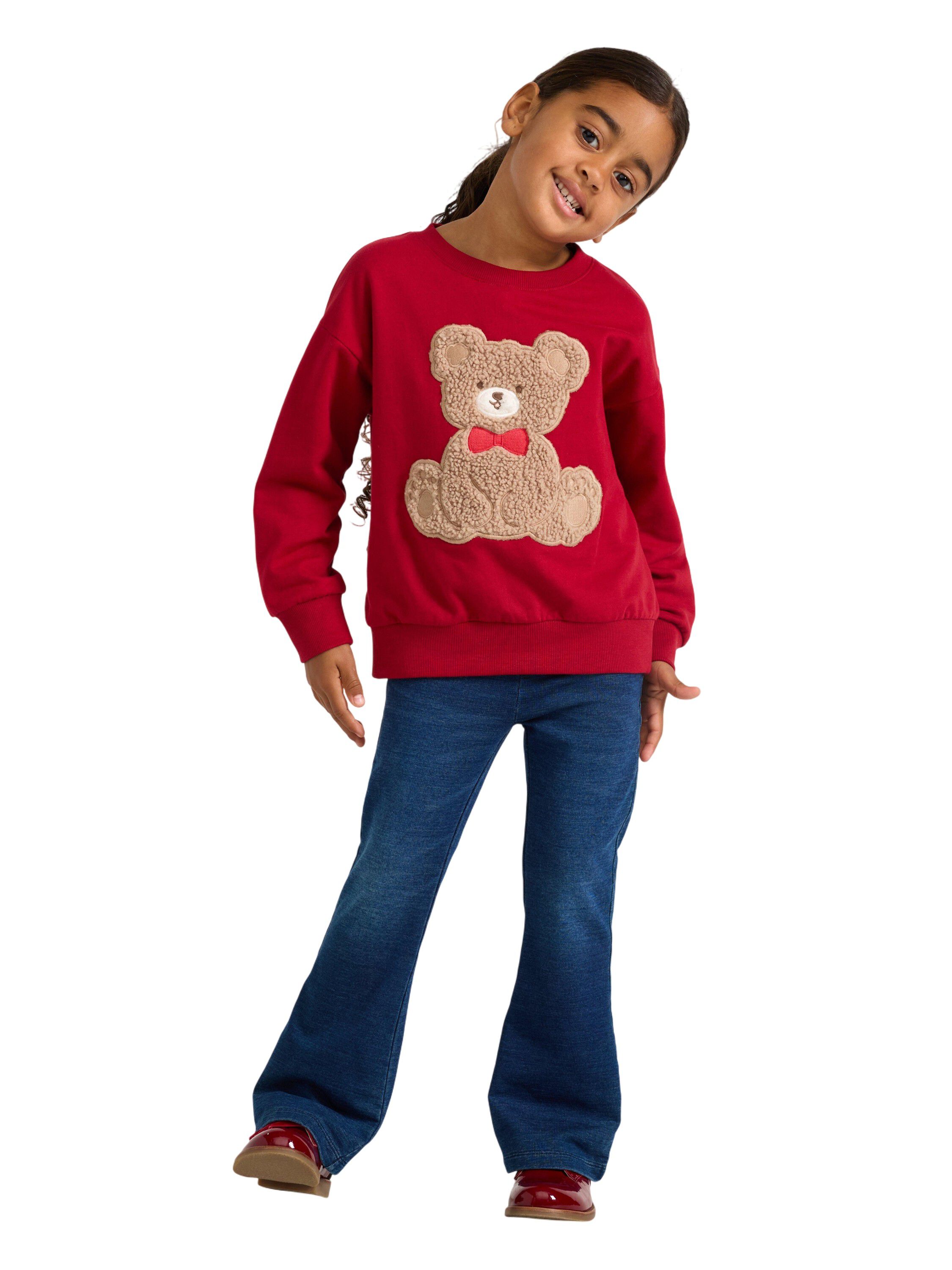 Sweatshirt with a brushed inside an