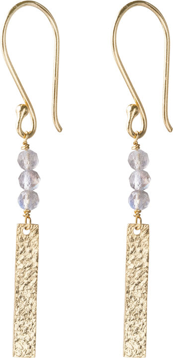 Bar Labradorite Earrings GP