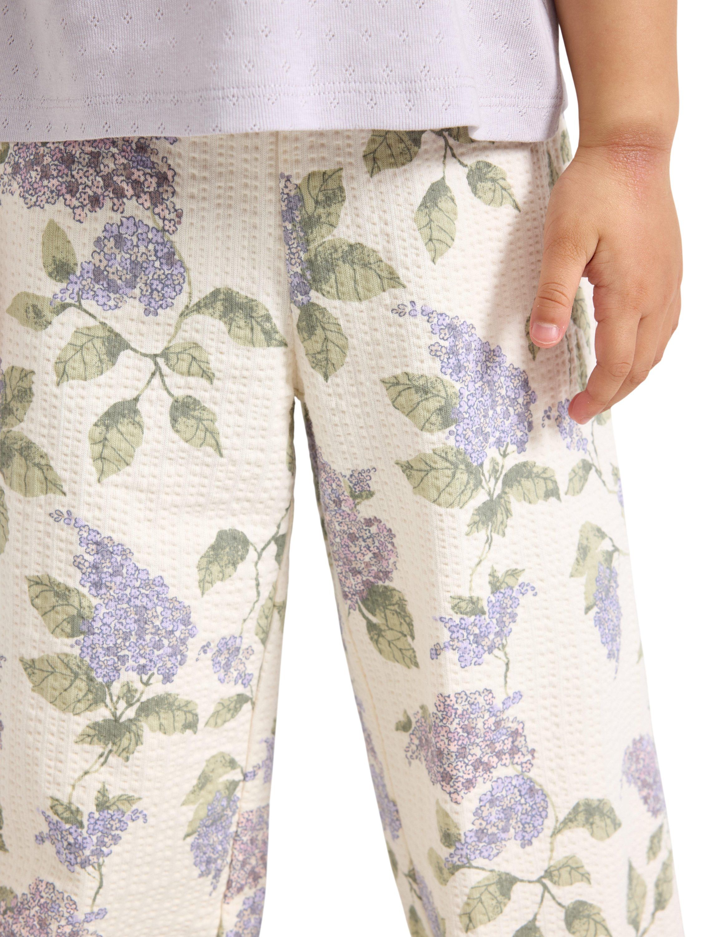 Wide trousers with structure allove