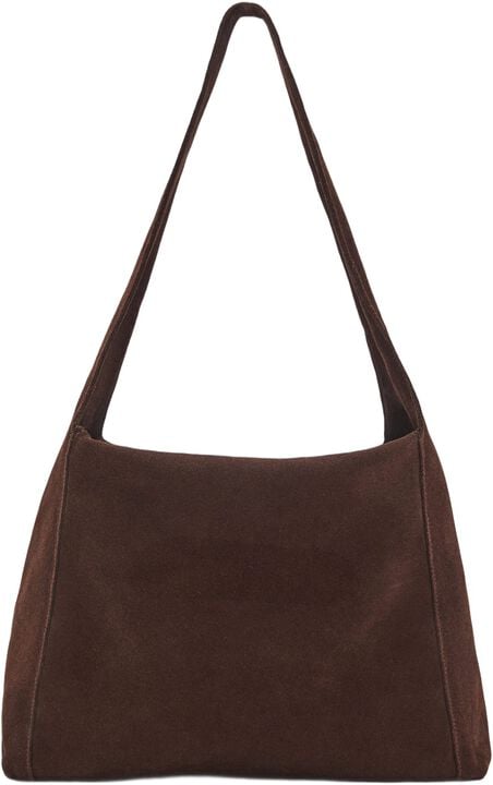 Suede shoulder bag