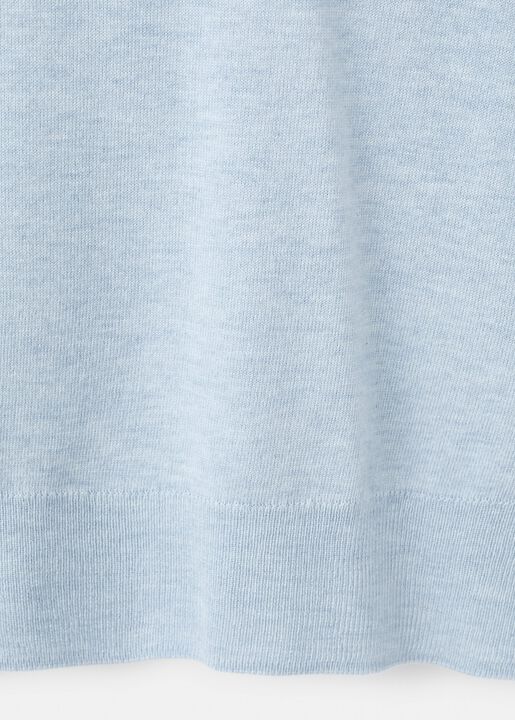 Fine-knit crew-neck sweater