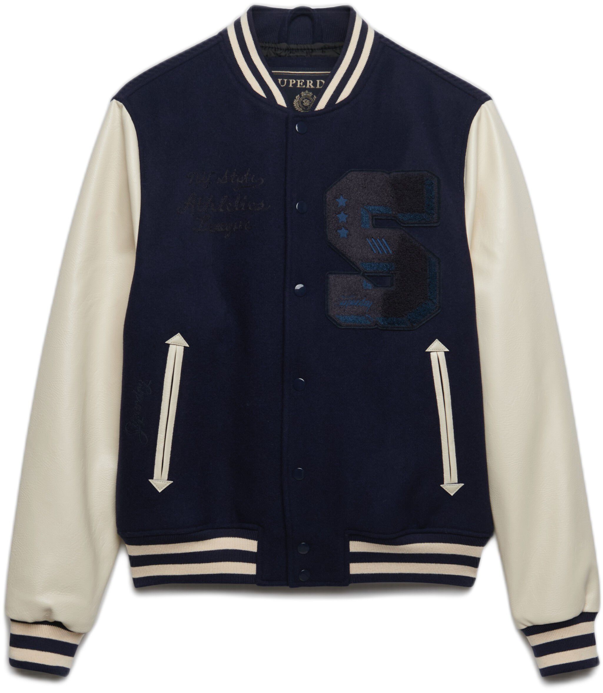 VINTAGE PATCHED VARSITY JKT