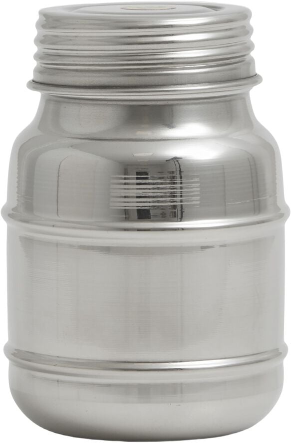 CANI can w/lid, high, S, stainless steel