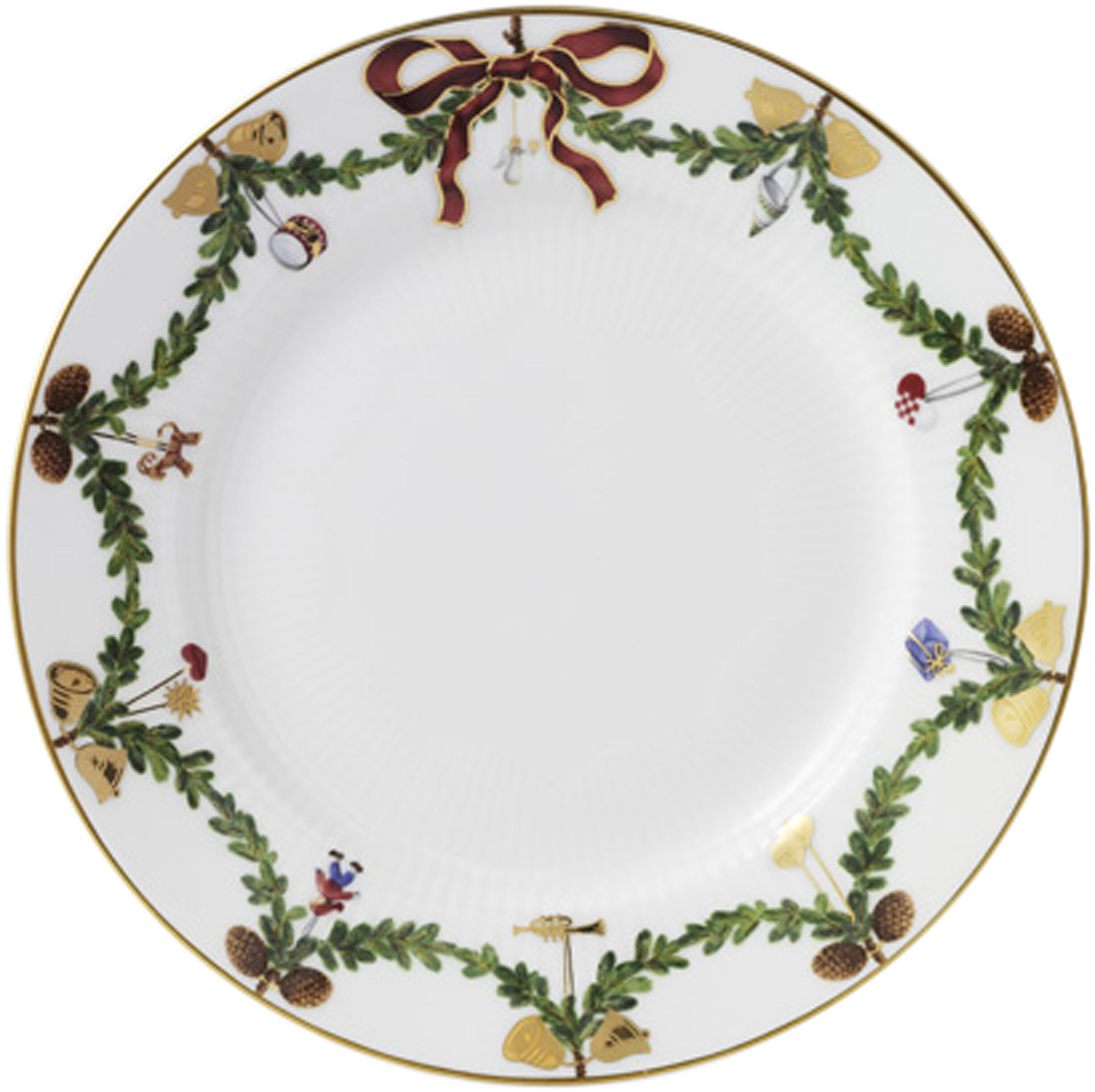 Star Fluted Christmas 19 cm tallrik