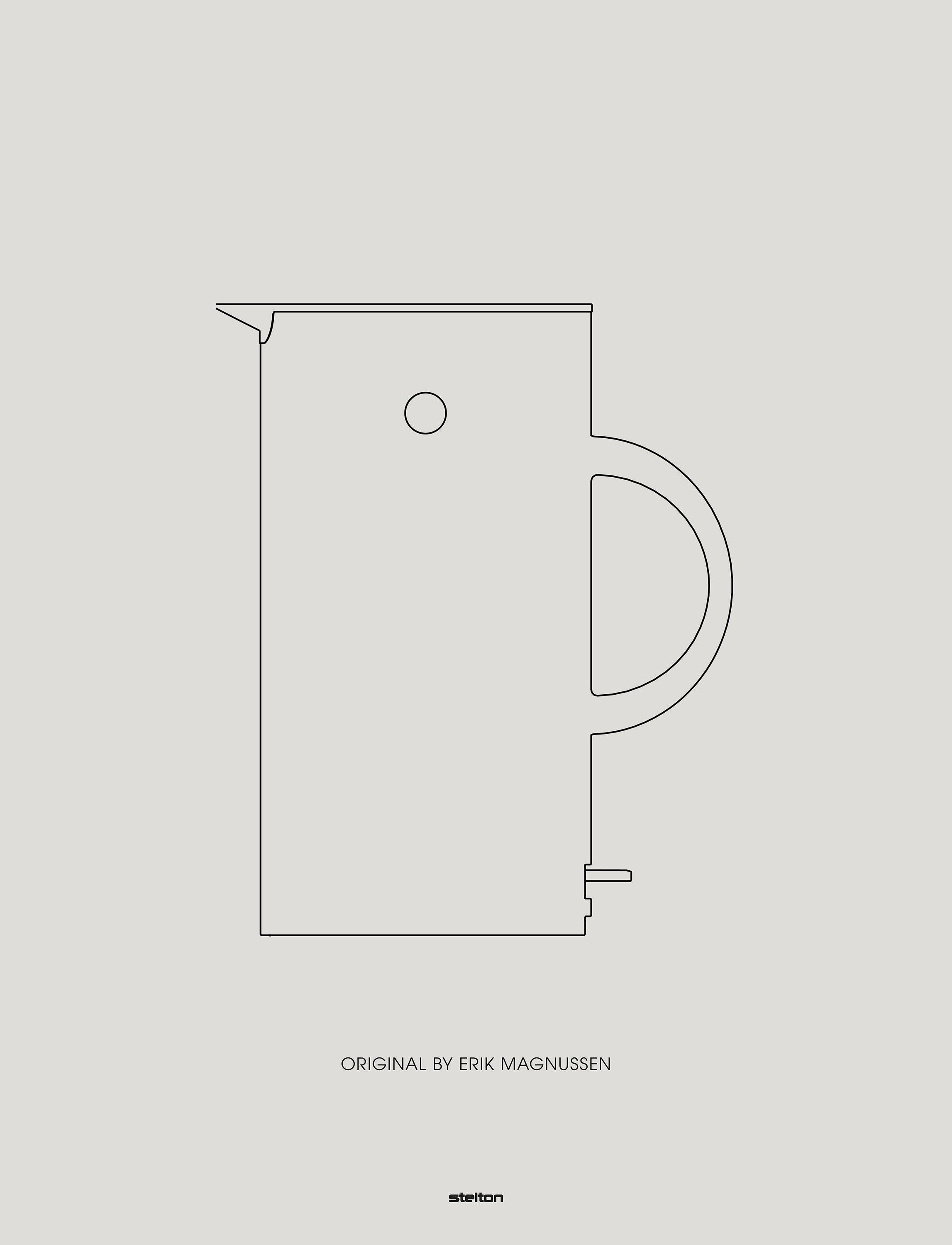 EM77 termoskanna 0.5 l. white