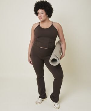 Art h&oslash;jtaljet flared leggings - Arabica