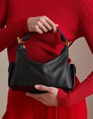 Nappa Leather Small Blaike Shoulder Bag