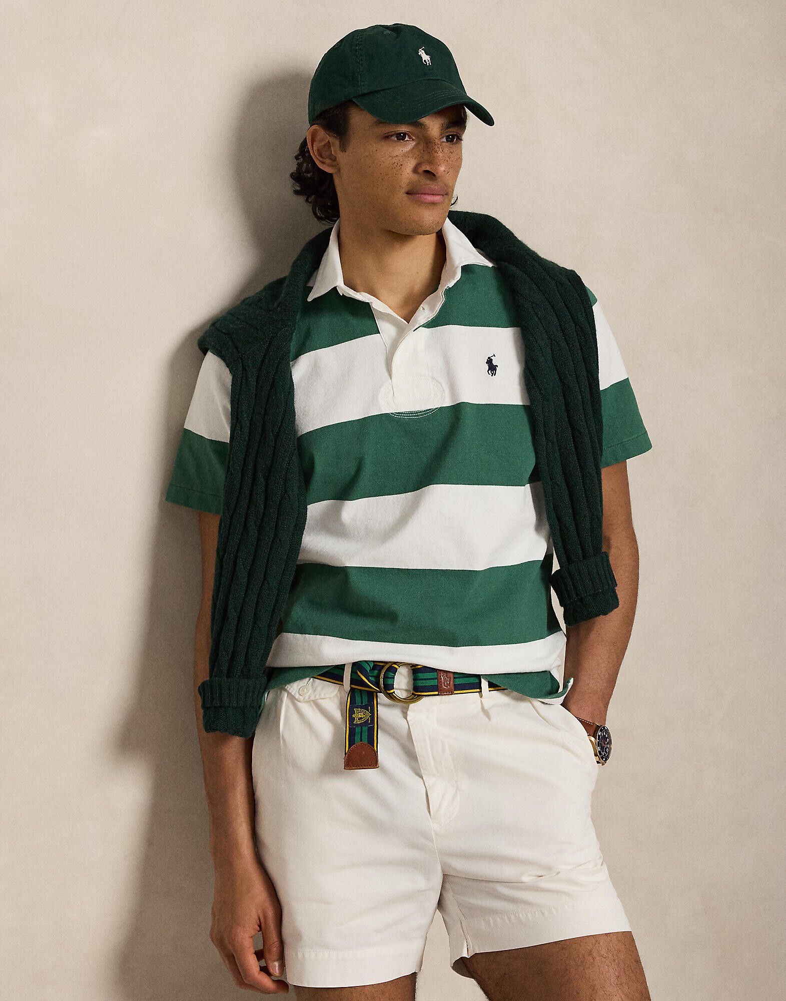 Classic Fit Short-Sleeve Rugby Shirt