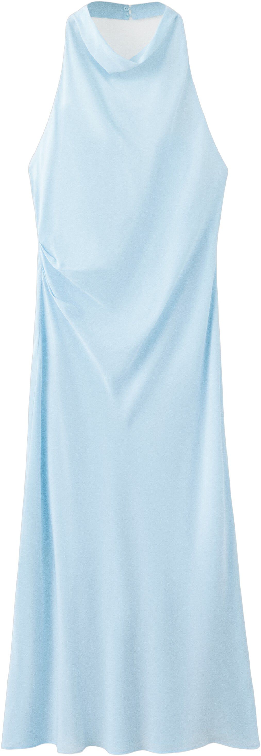 Draped halter dress