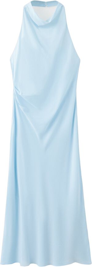 Draped halter dress