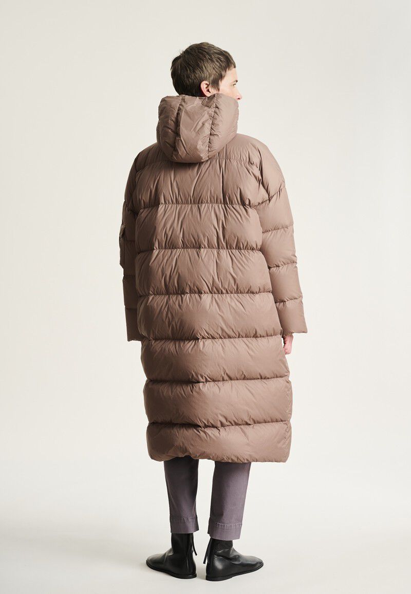 Feather down frakke med lommer