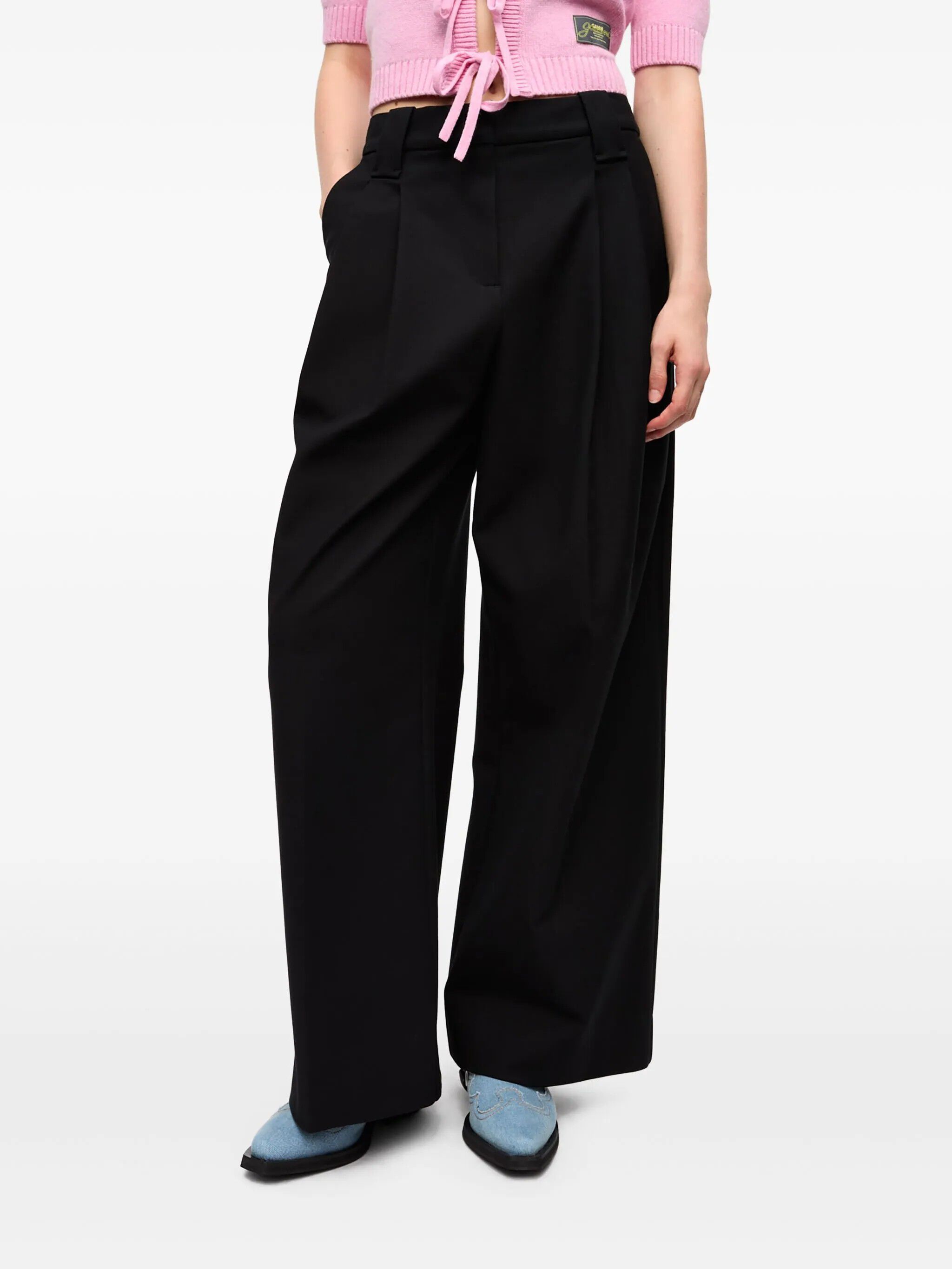 Heavy Cotton Tailoring Mid Waist Pa