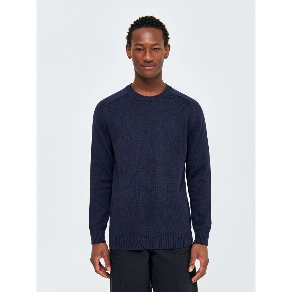 Plain knitted crew neck GOTS/Vegan
