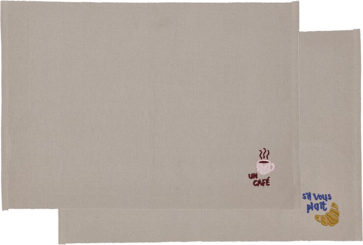 Bordstablett 33x48 Bistro 2 st Coffee brown