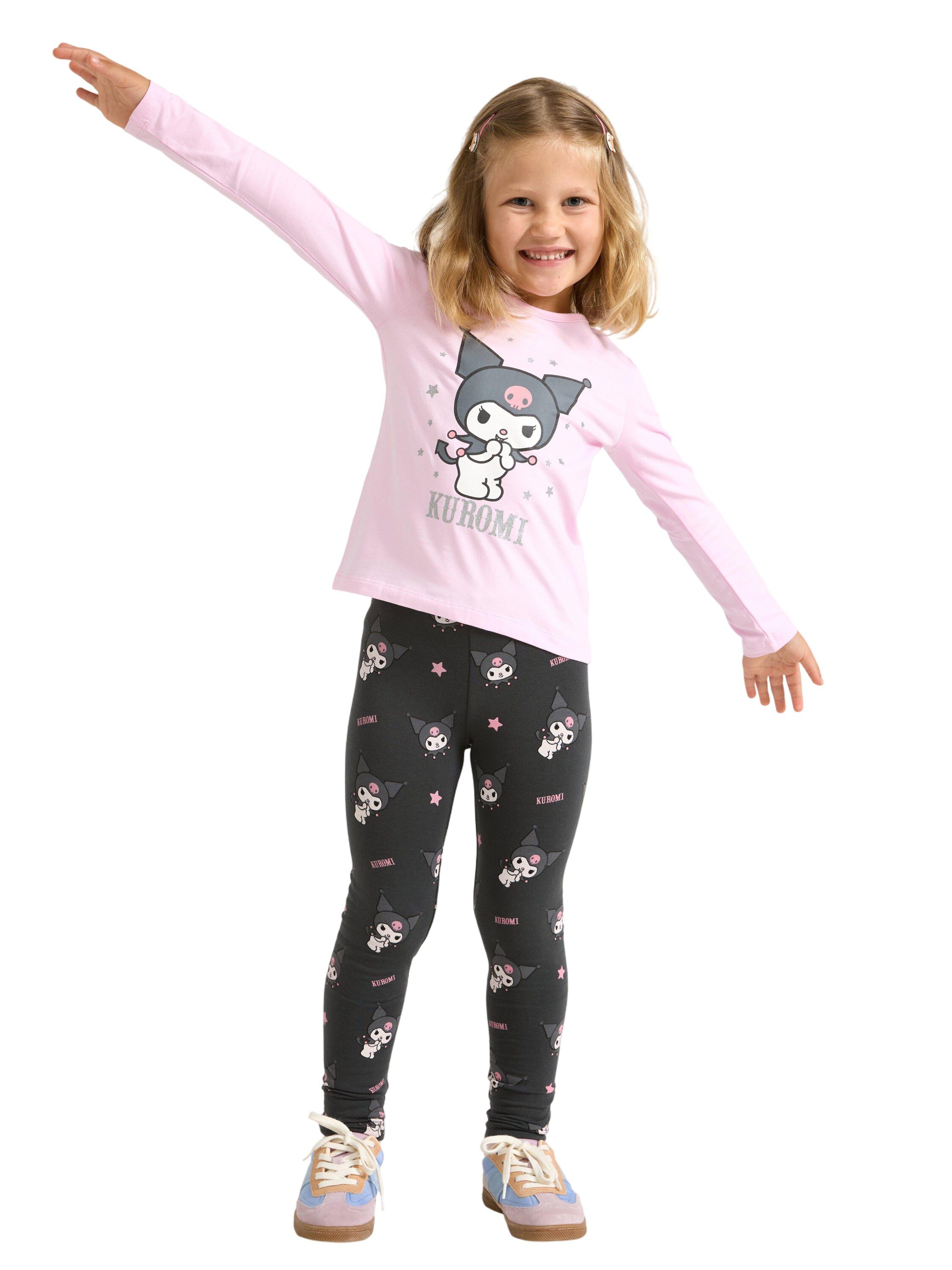 Top i bl&oslash;d bomuldsjersey med lange