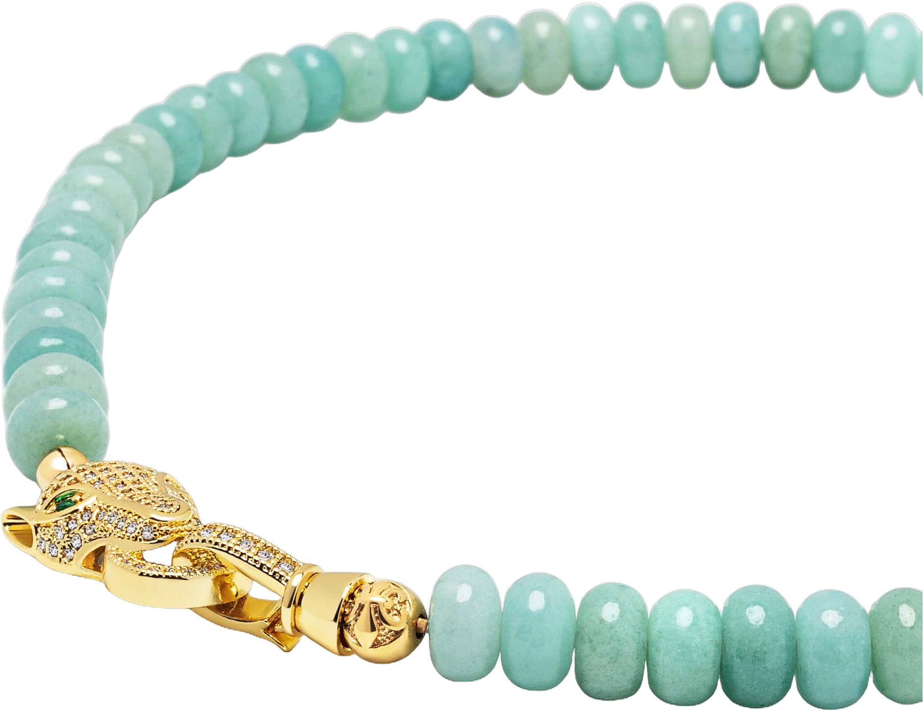Women's Amazonite Choker with Panther Head