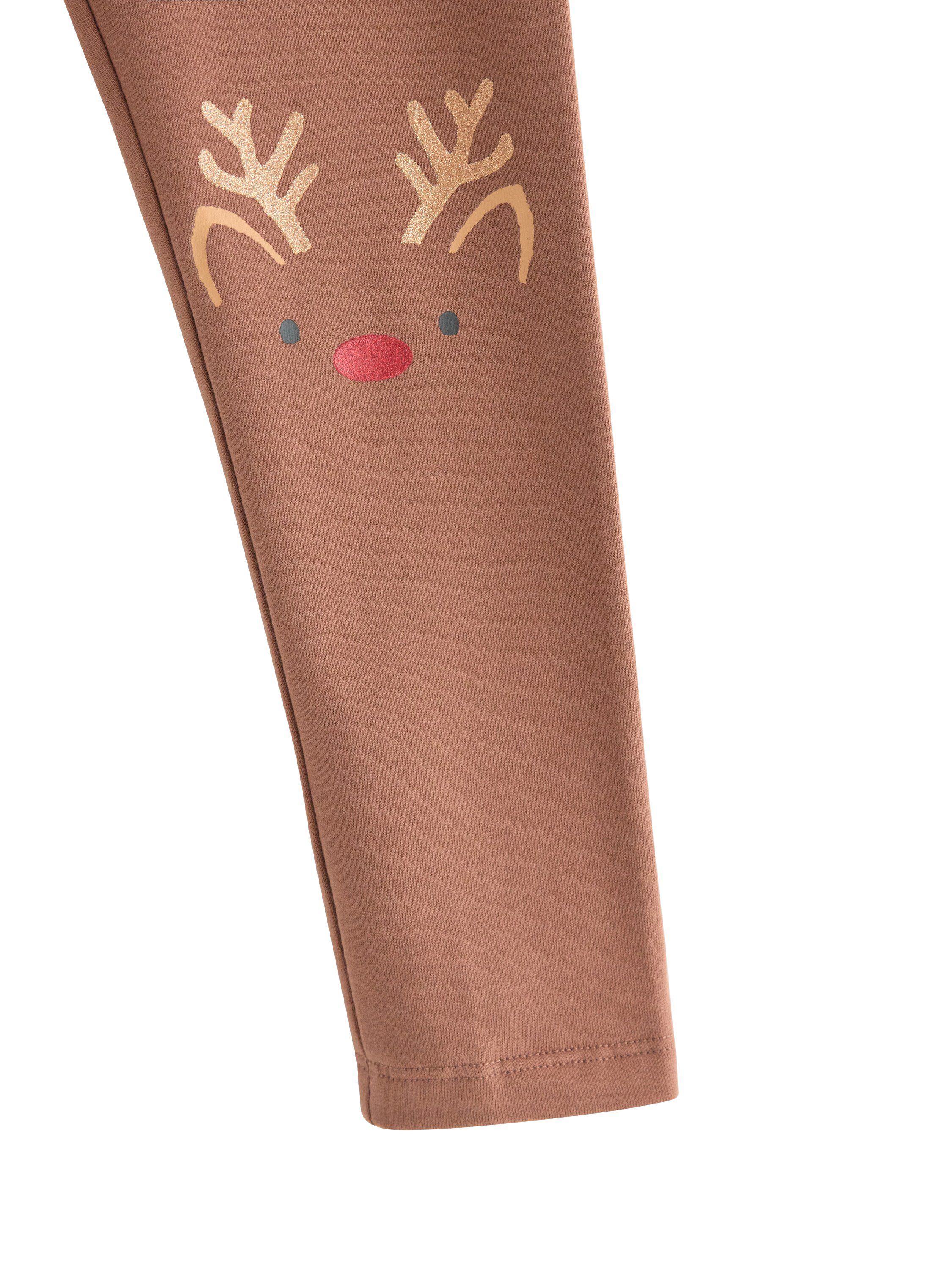 Myke leggings med b&oslash;rstet innside o