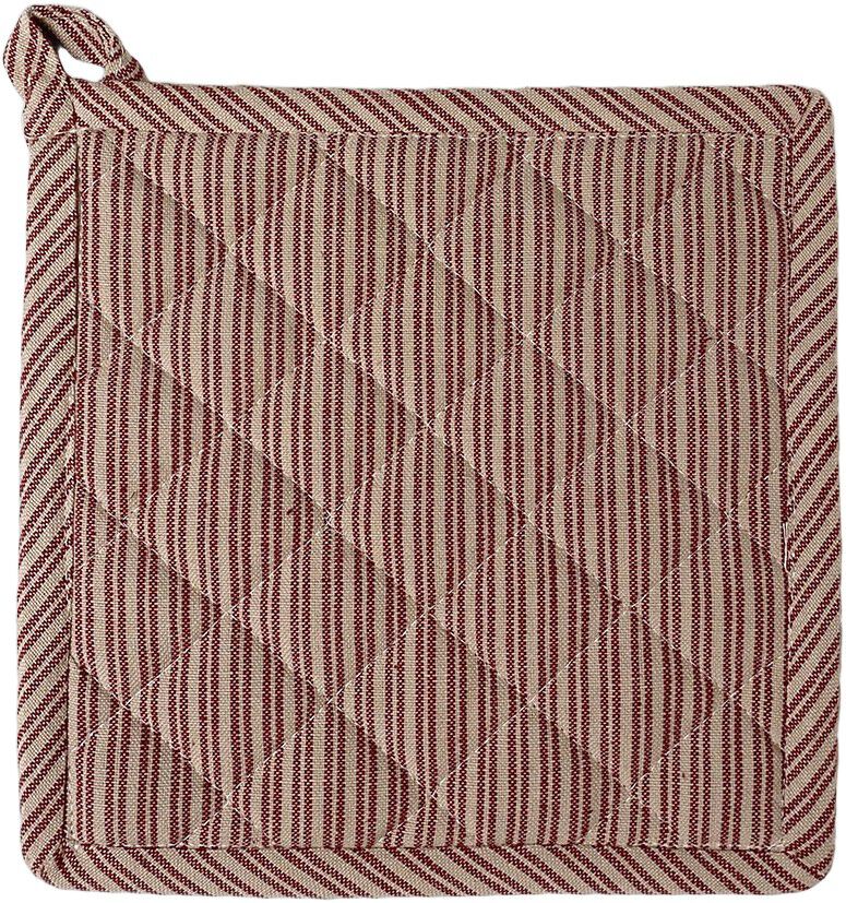 Grydelap m/stikning 20x20cm bomuld