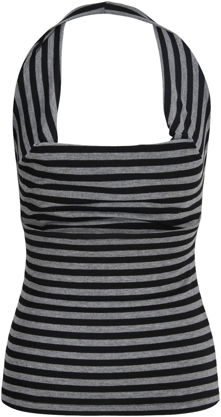 JXPAULA STRIPE HALTER TOP JRS EXP