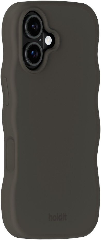 Wavy Case Silicone MagSafe Cpt. IPH 16 Charcoal