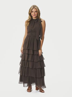 Marli Solid Chiffon Dress