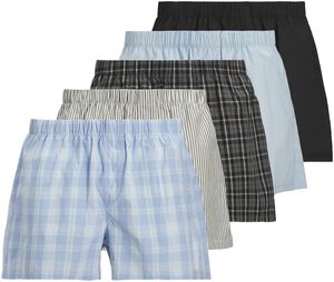 JACMILANO WOVEN BOXERS 5 PACK NOOS