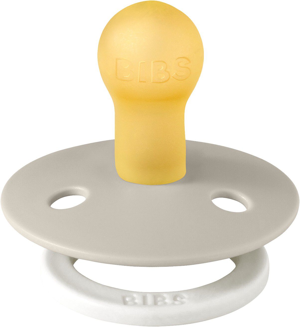 BIBS Pacifier Colour Latex Size 1 Sand GLOW