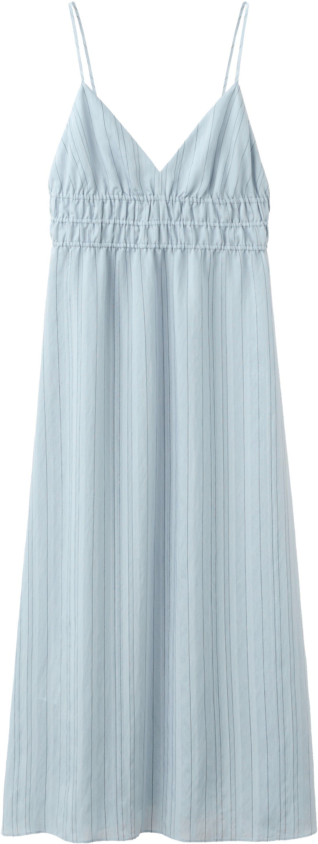 Striped gathered dress