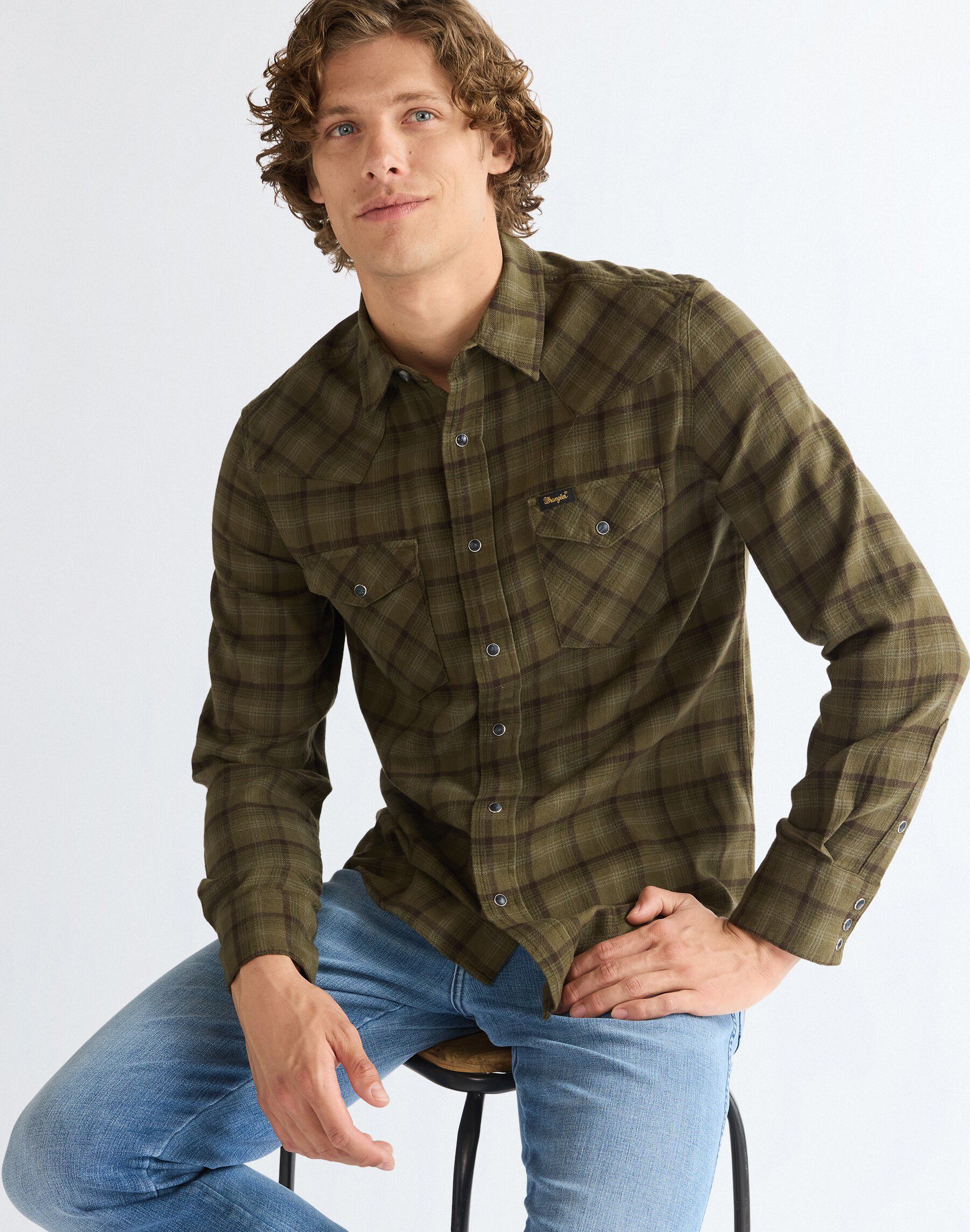 WESTERN_SHIRT OLIVE_NIGHT