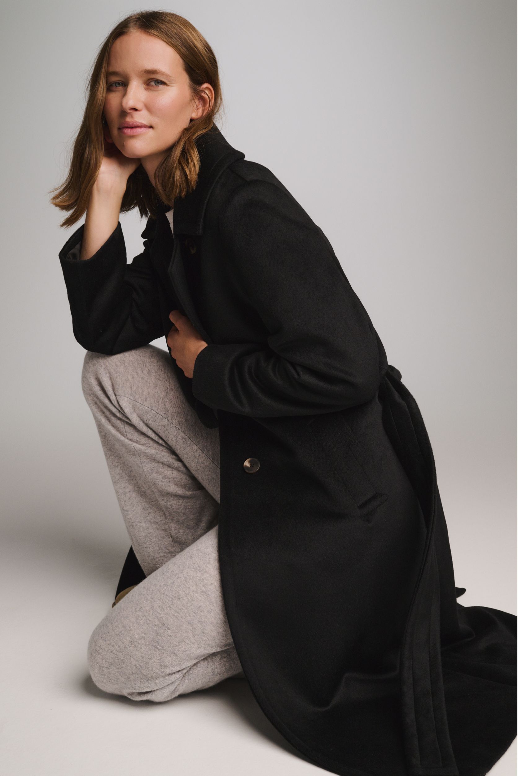 Reeva 7 Frakke - Uld mix GRS