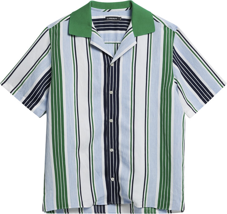 Skala Knit Collar Stripe Shirt