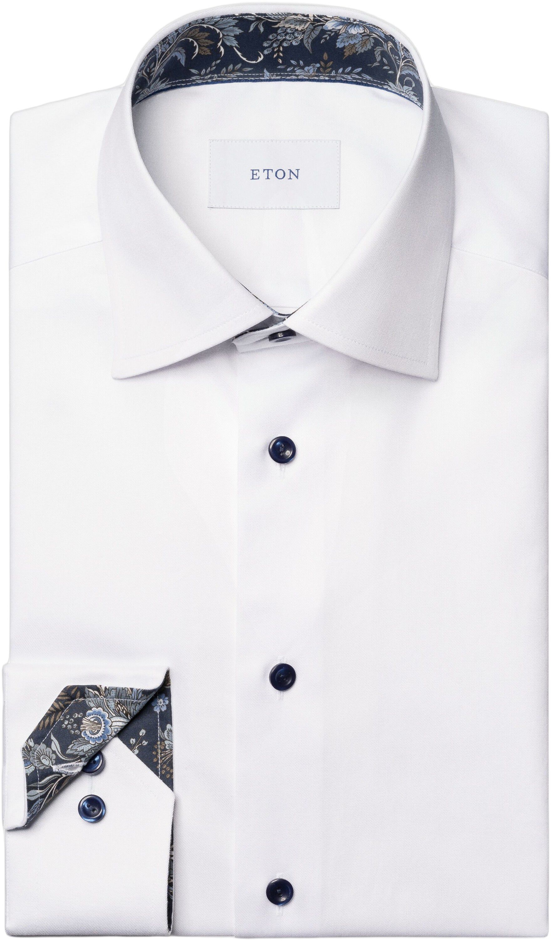 Contemporary Fit Floral Effect Signature Twill Shirt