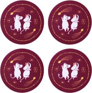 Moomin Arabia bordskånere 4stk Festlige Øjeblikke