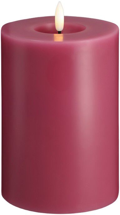Moods & More - LED Pillar Candles, Silk, Melted, Vintage rose, 99x150