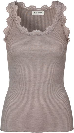 Silk top w/ lace