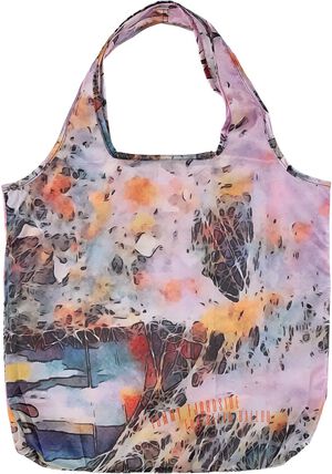 PINK LEAVES Grocery Bag