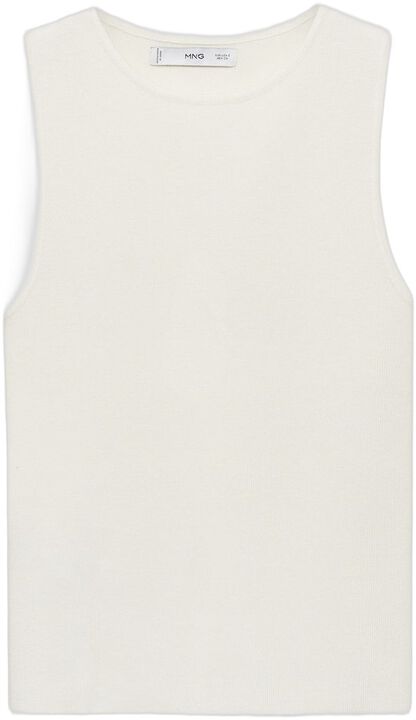 Sleeveless fitted knitted top