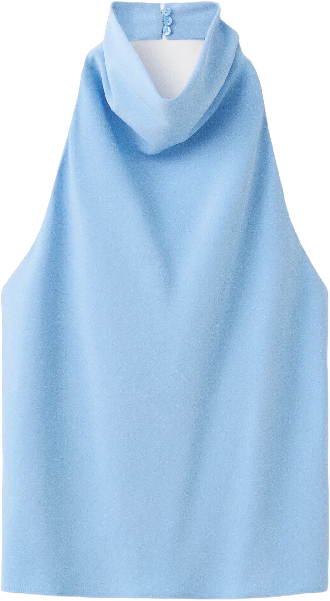 Draped halter top