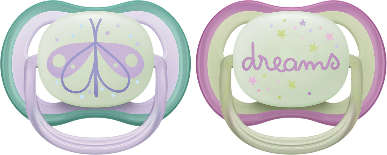 Philips Avent Ultra air sut - Pakke med2 - 0-6m night