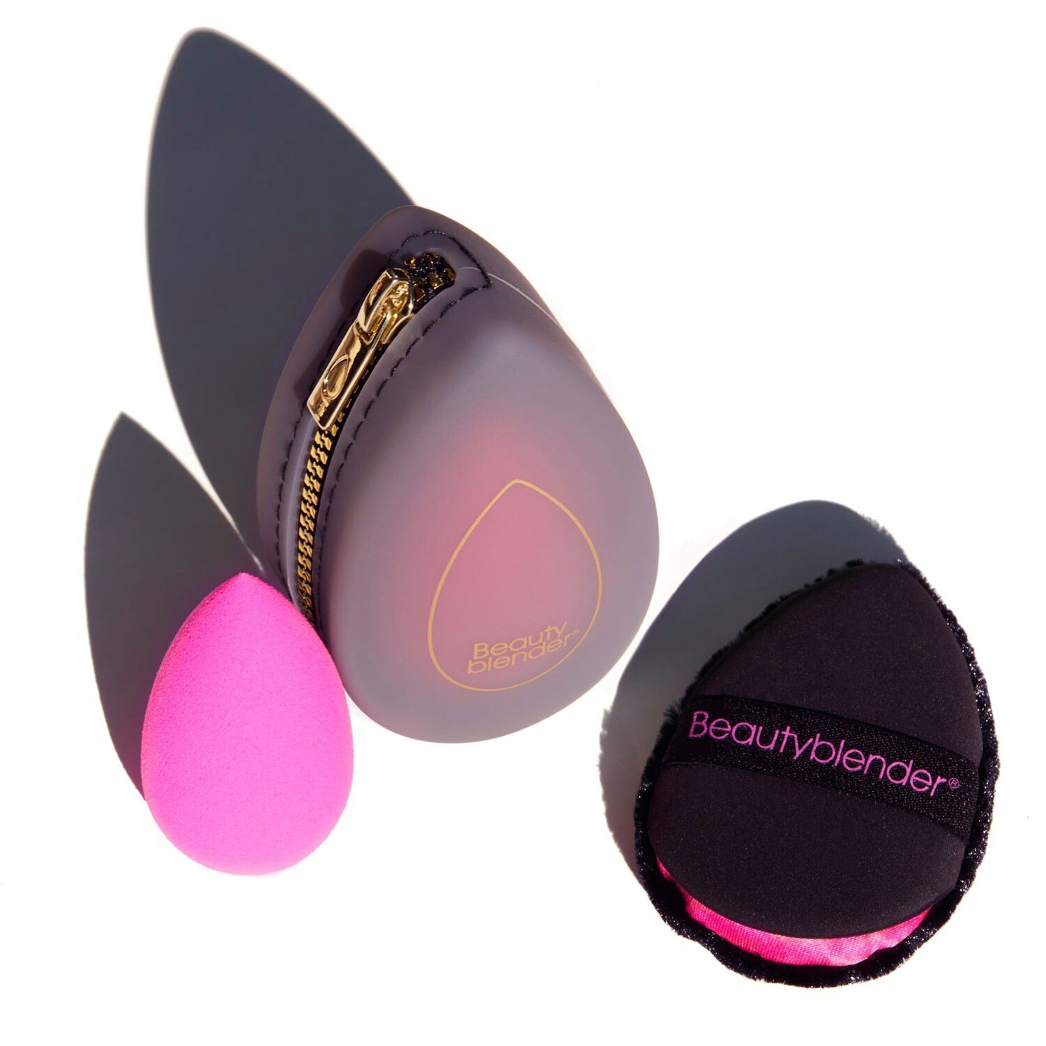 Midnight Blend & Blur Set - Set med sminksvamp, puff och v&auml;ska