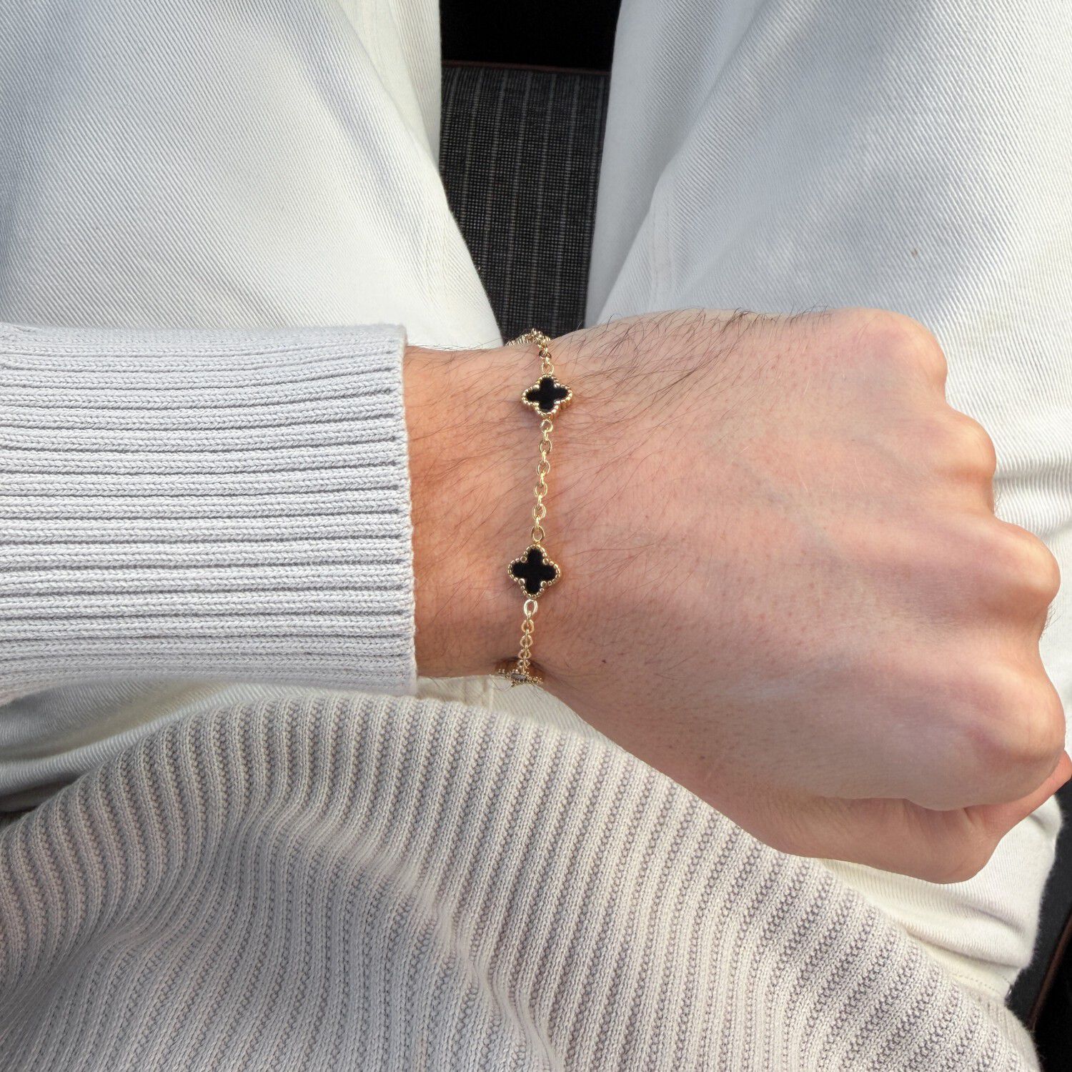 Carl Pique Trfle Bracelet Goldplated Stainless Steel CP0098