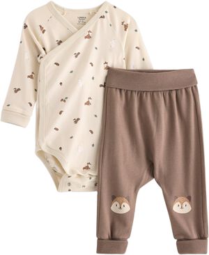 Set wrap body trousers forest