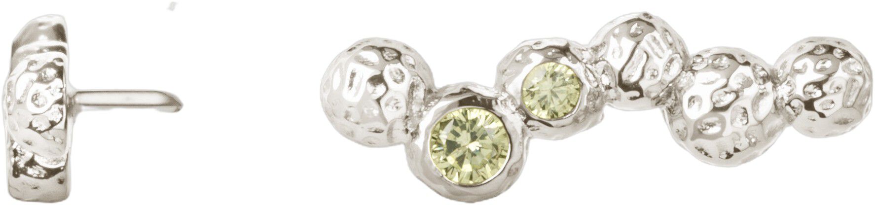 Wavy Gem Dots Earclimbers