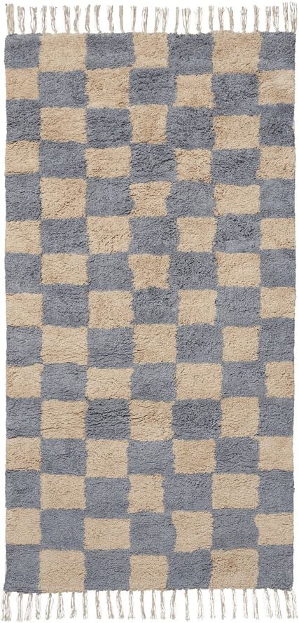Mara Washable Rug - Mist Blue/Warm Sand