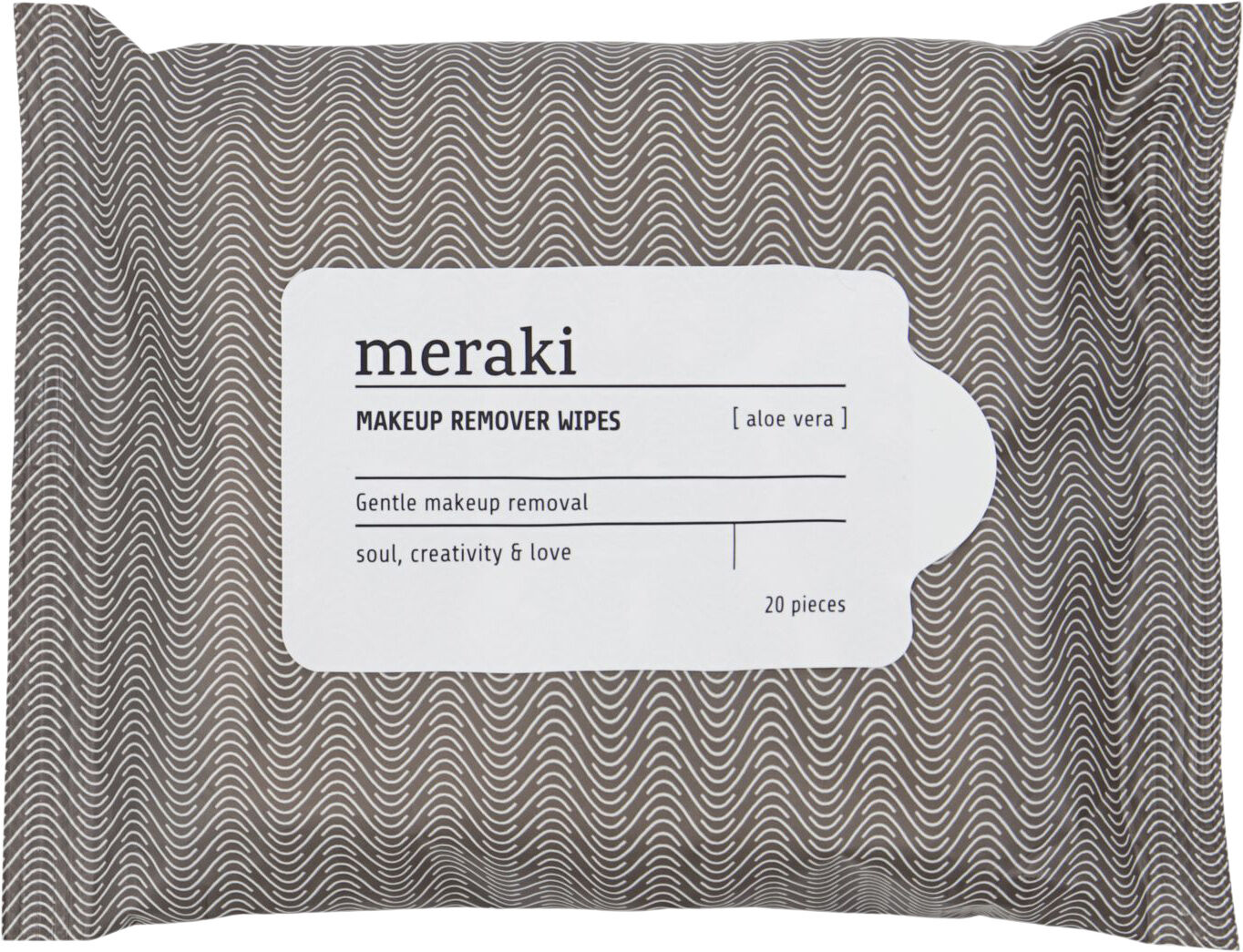 Cleansing wipes, Aloe vera, Brun/vit