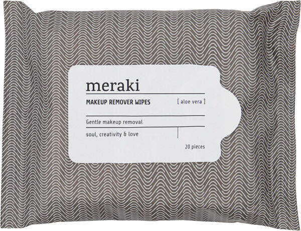 Cleansing wipes, Aloe vera, Brun/vit