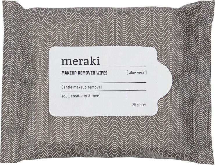 Cleansing wipes, Aloe vera, Brun/vit