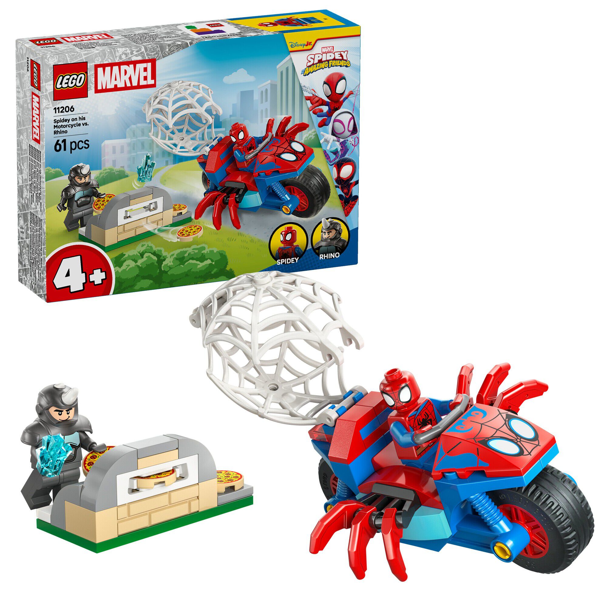 Spidey p&aring; sin motorcykel mod Rhino 11206