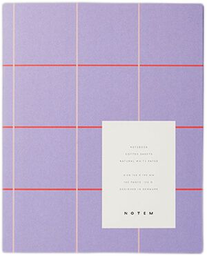 UMA notebook, flat lay binding
